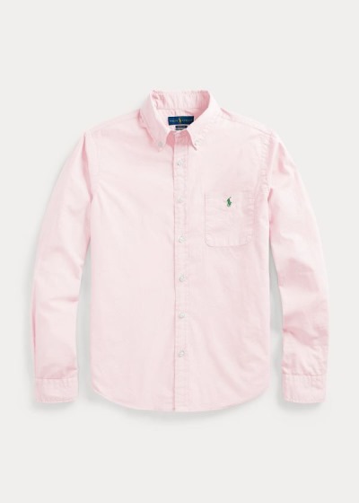 Camisa Polo Ralph Lauren Hombre Rosas - Classic Fit Garment-Dyed - CLBMF0413